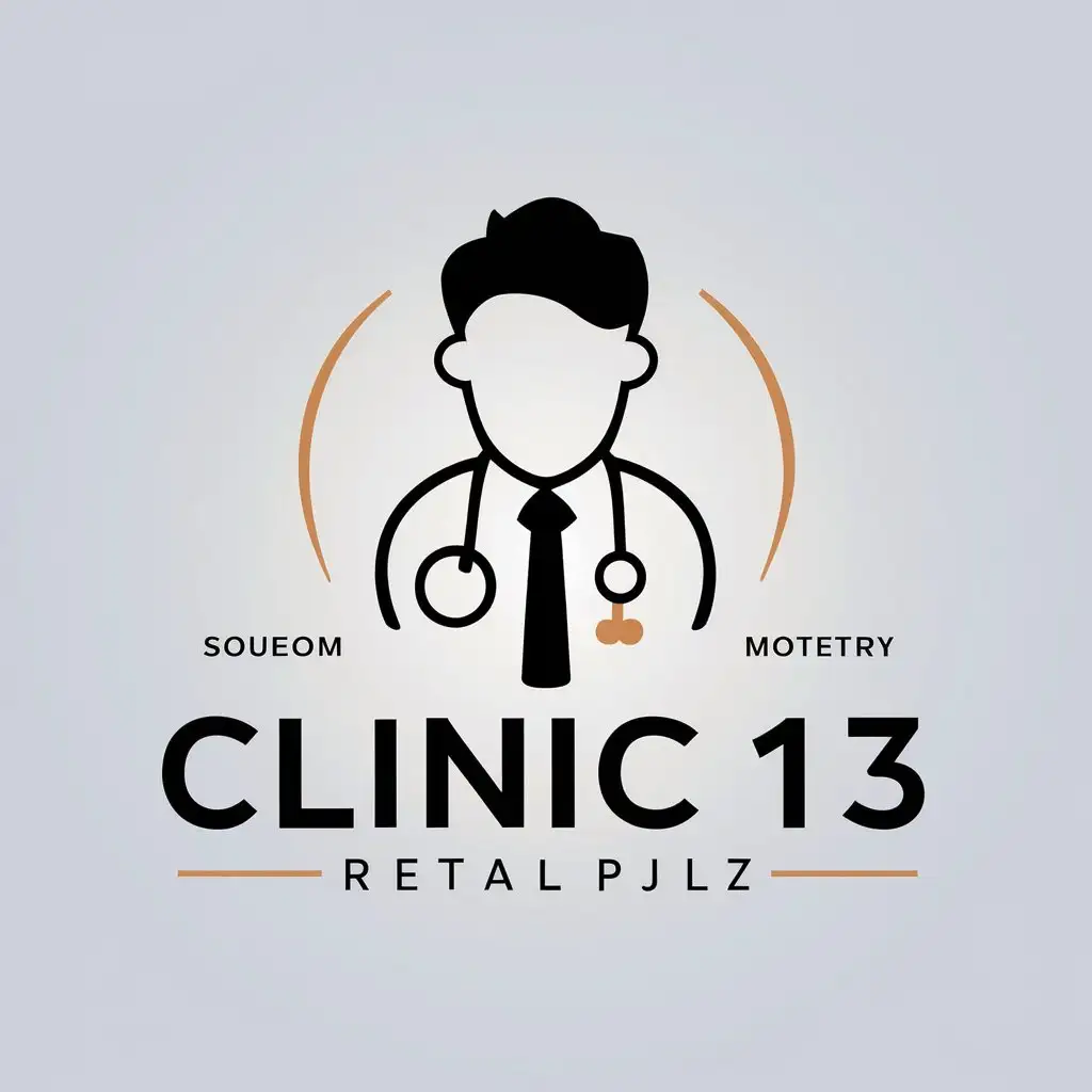 LOGO Design for Clinic 13 Professional Doctor Symbol in Vector Style