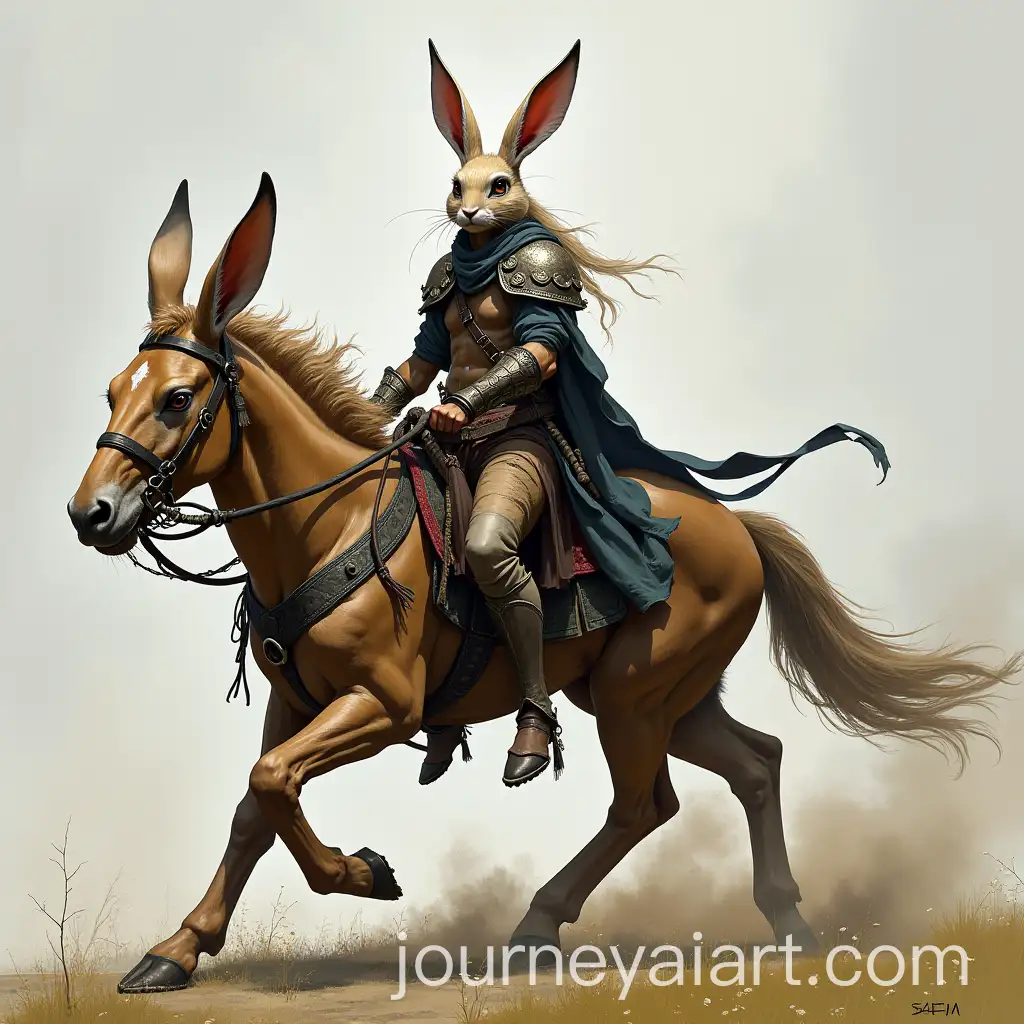 HalfDrow-Riding-a-Rabbit-Barbarian-in-an-Epic-Fantasy-Setting