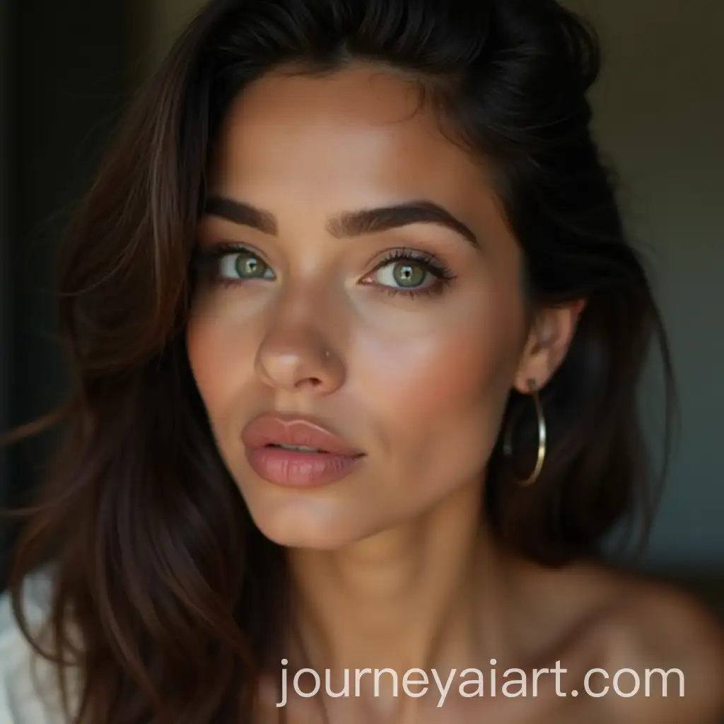 Portrait-of-Latin-Woman-with-Green-Eyes-and-Plump-Lips