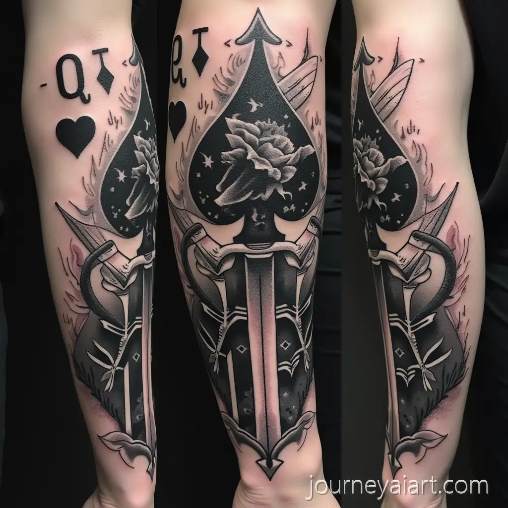 Tattoo-sleeve-designRealistic-Tattoo-Sleeve-Design-Inspired-by-Shape-of-My-Heart-Lyrics