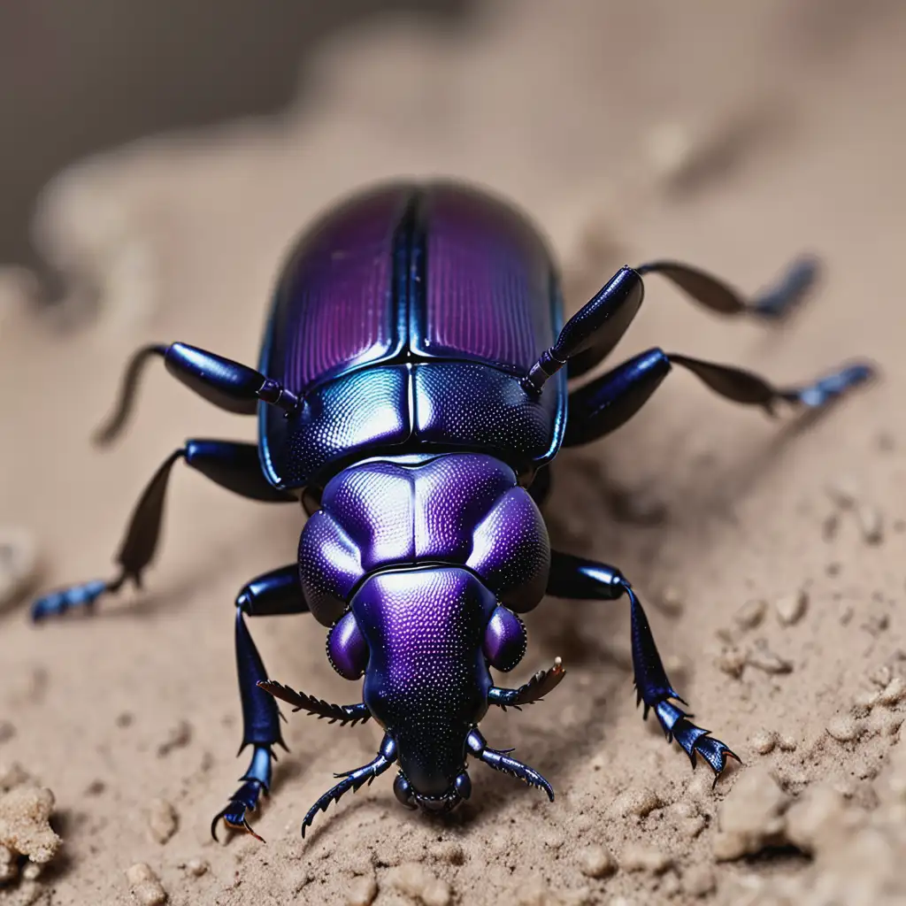 Mysterious-Purple-Crimean-Ground-Beetle-in-a-Verdant-Forest