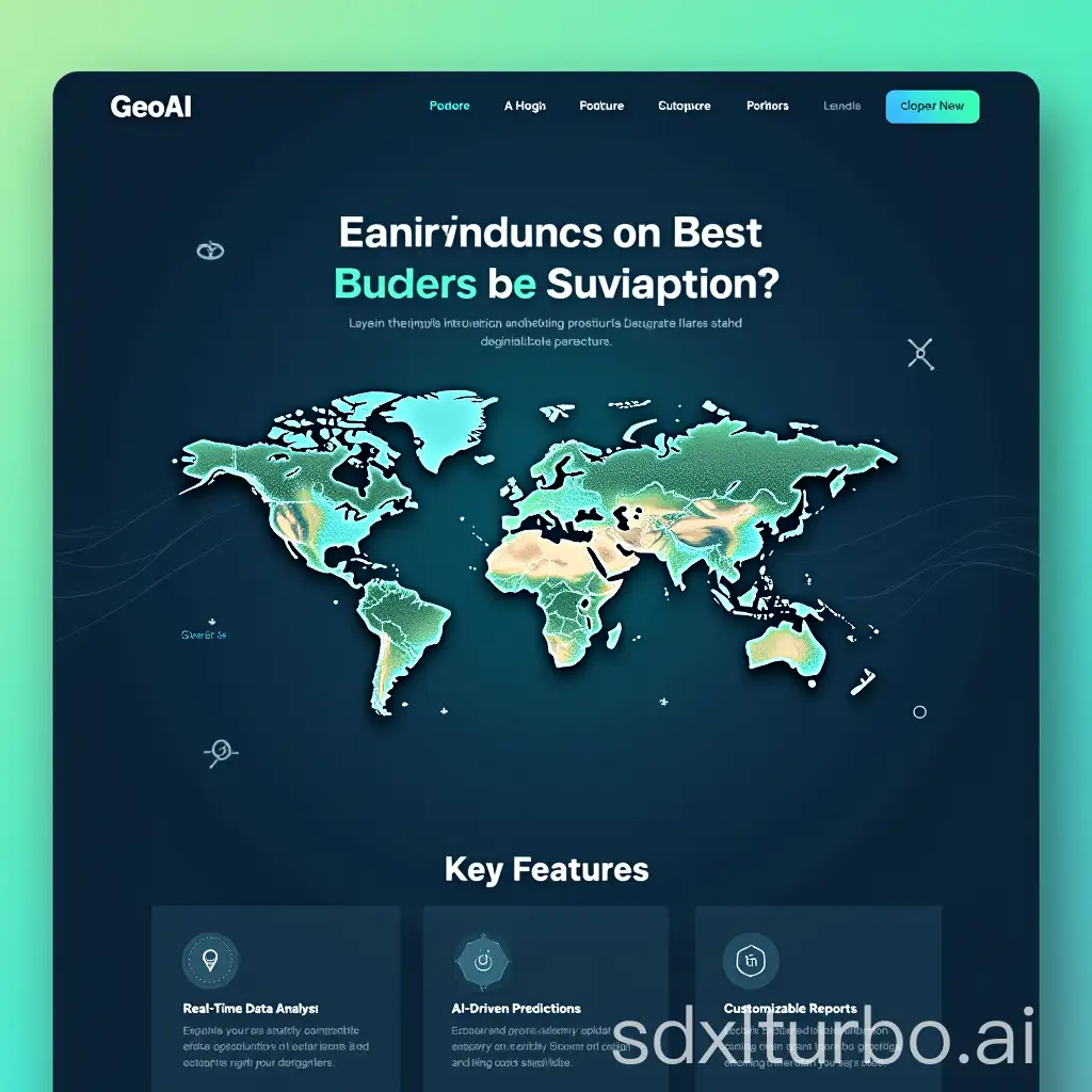 HighTech-GeoAI-Platform-Landing-Page-with-Interactive-Global-Data-Visualization