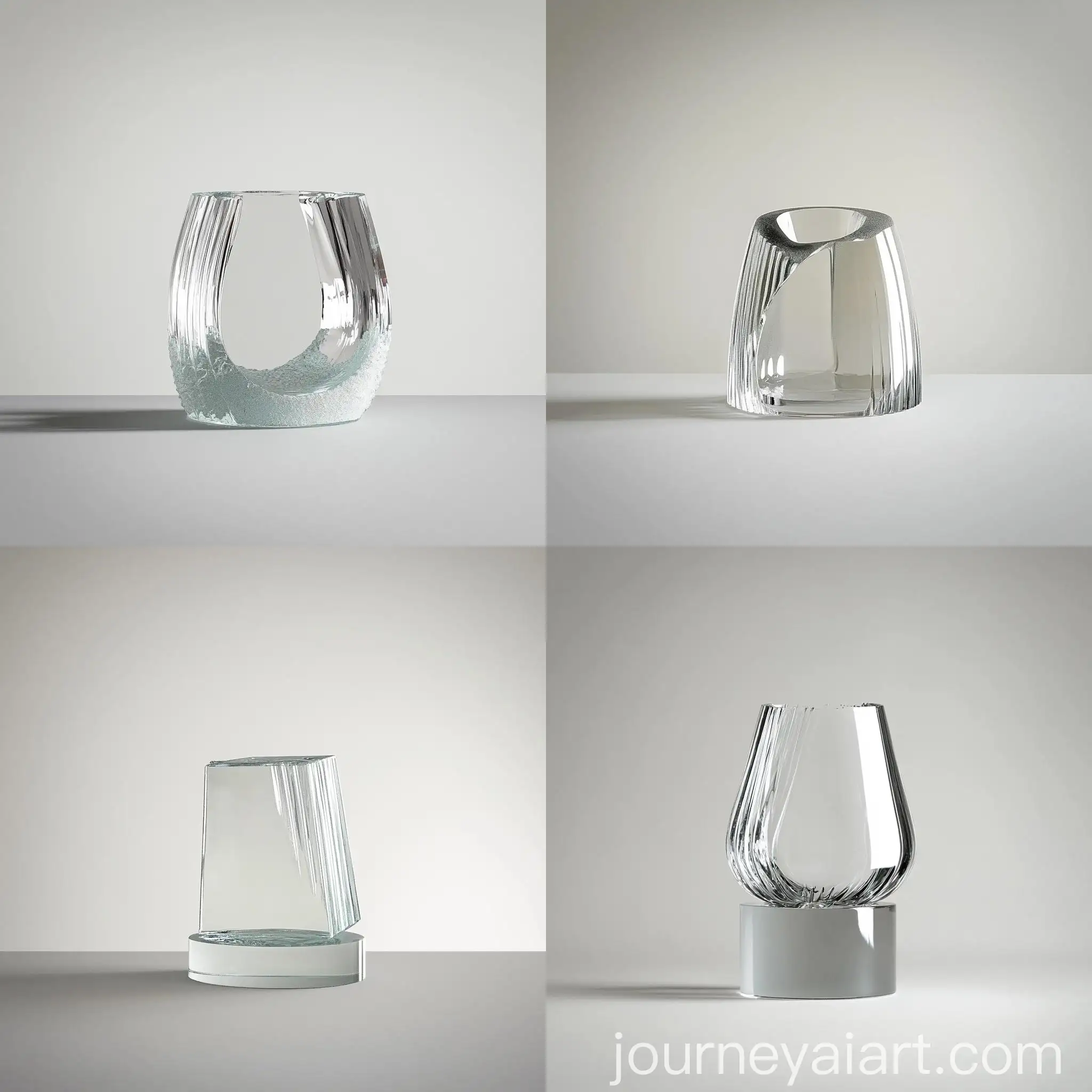 Minimalist-Glass-Sculpture-Abstract-Art-in-Transparent-Form