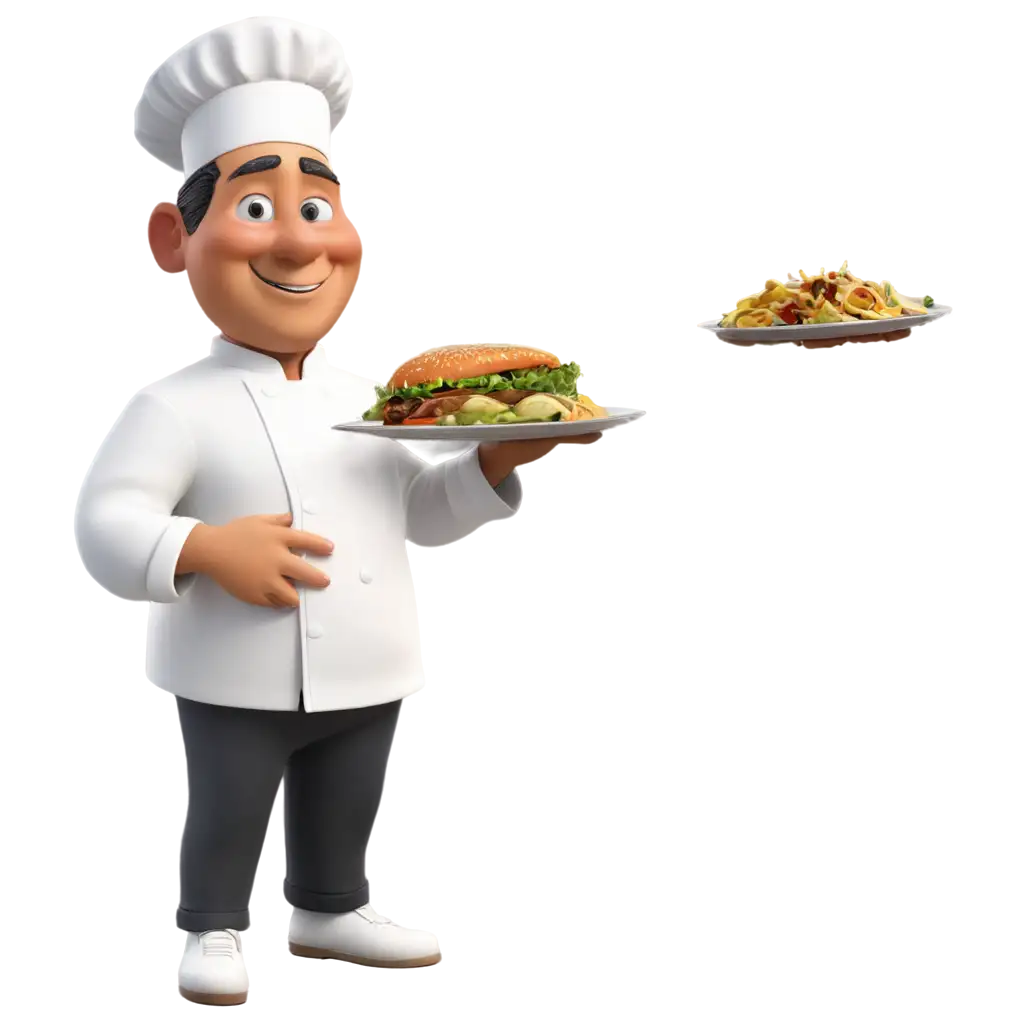 Chef-Serving-Food-PNG-Image-Perfect-for-Culinary-Presentations-and-Design-Projects