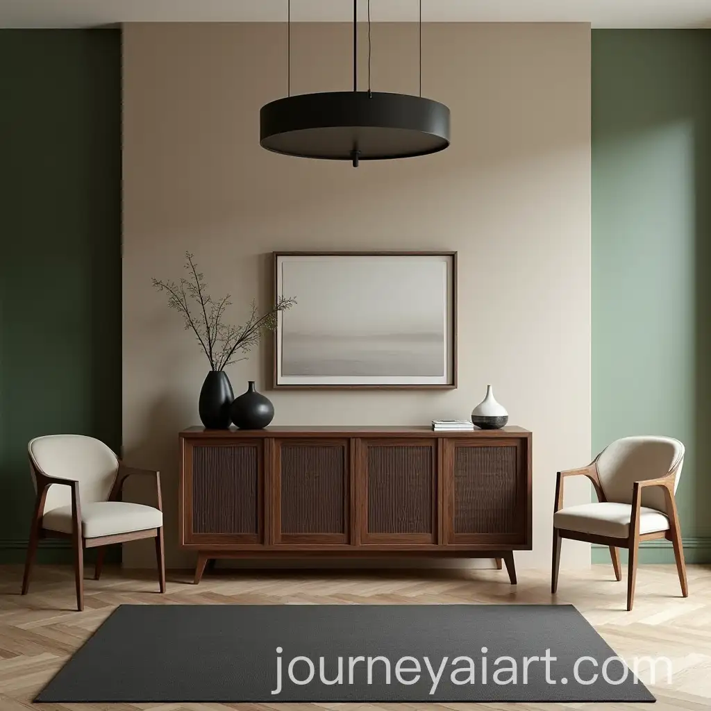 Sleek-and-Minimalist-Dining-Room-with-Walnut-Console-and-Soft-Tones
