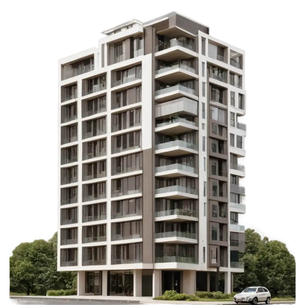 HighQuality-PNG-Image-of-a-Modern-20Floor-Urban-Block-of-Flats-for-Architectural-Design-and-Visualization