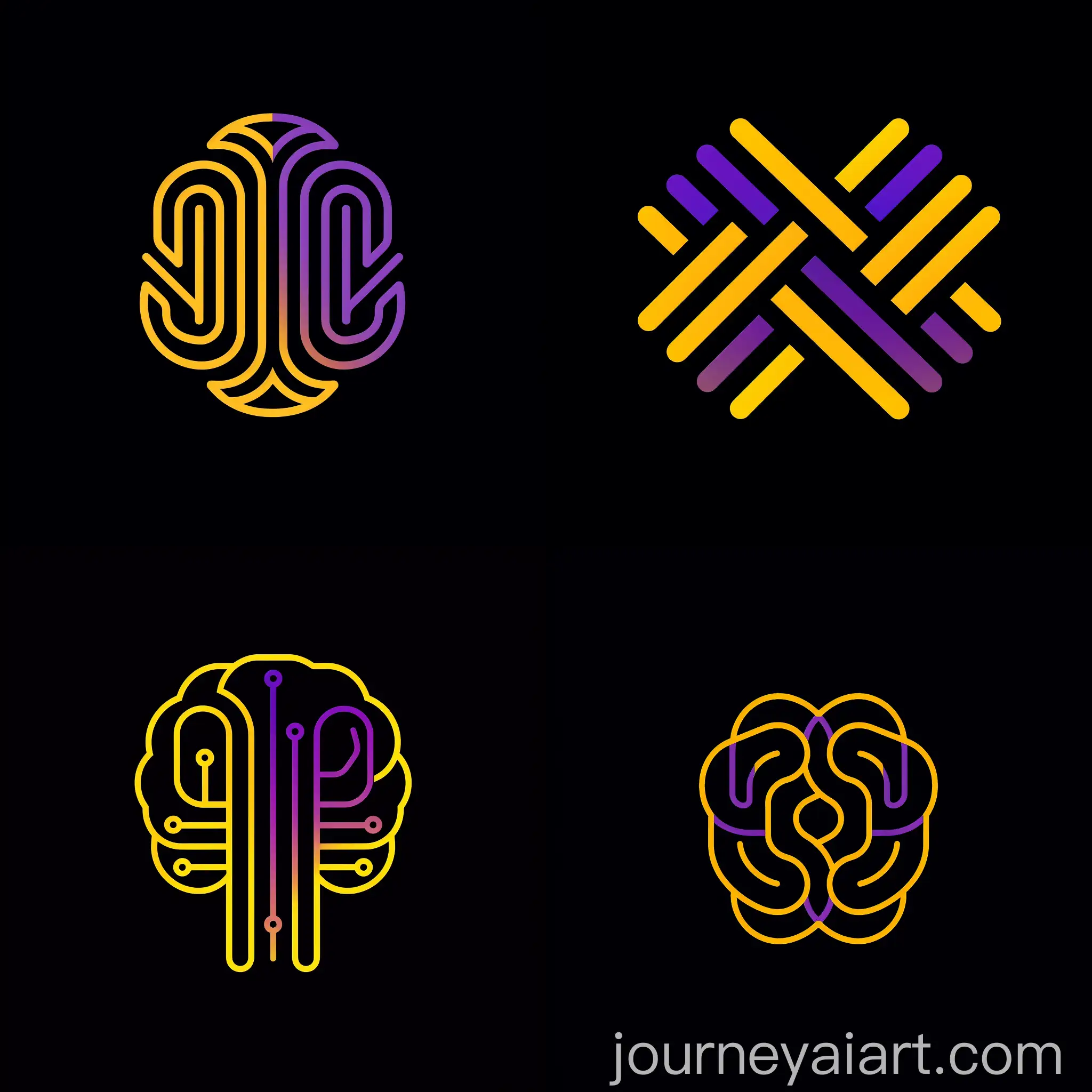 Minimalist-Logo-Design-with-Yellow-and-Purple-Lines-on-Black-Background