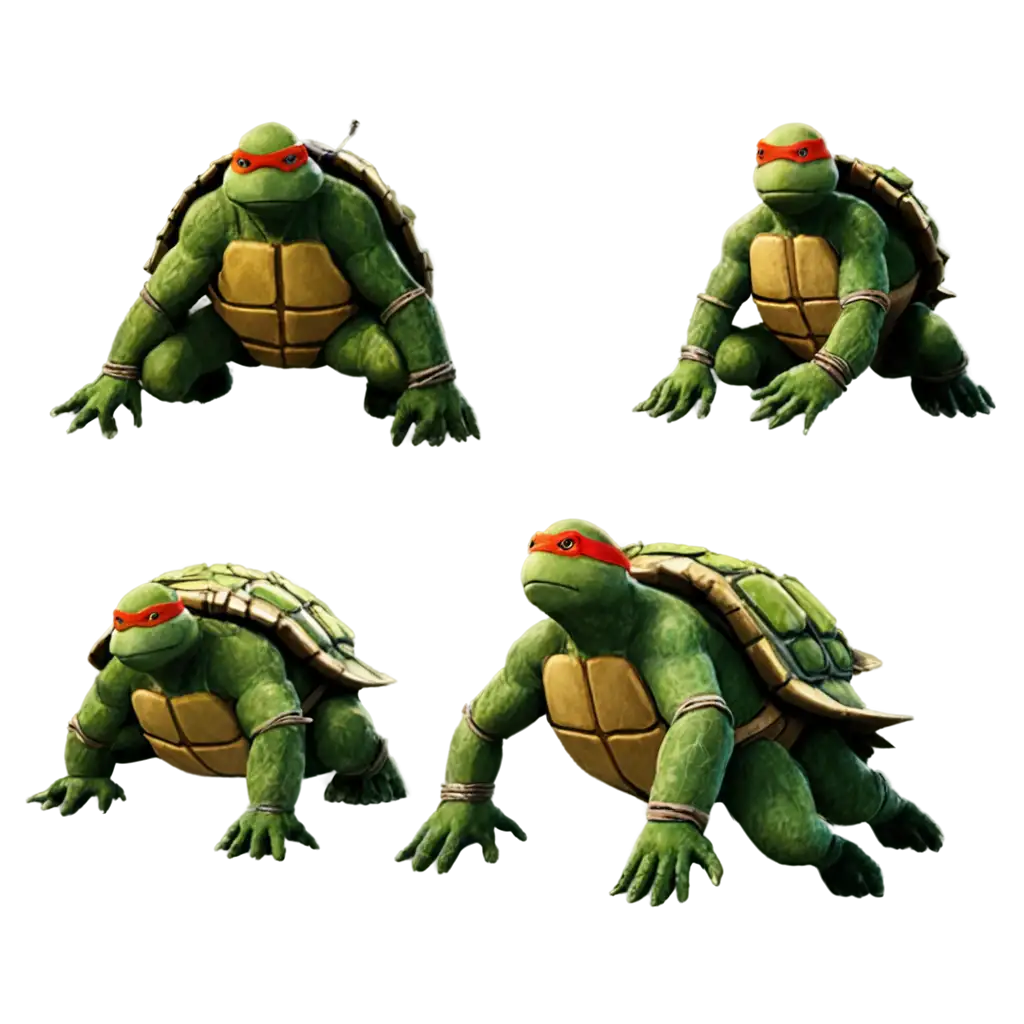 PNG-Ninja-Turtles-AIGenerated-Image-of-Heroes-in-a-Half-Shell