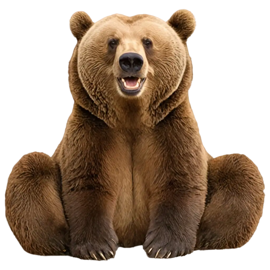 Happy-Brown-Bear-PNG-Image-Cheerful-Wildlife-Illustration-for-Online-Content