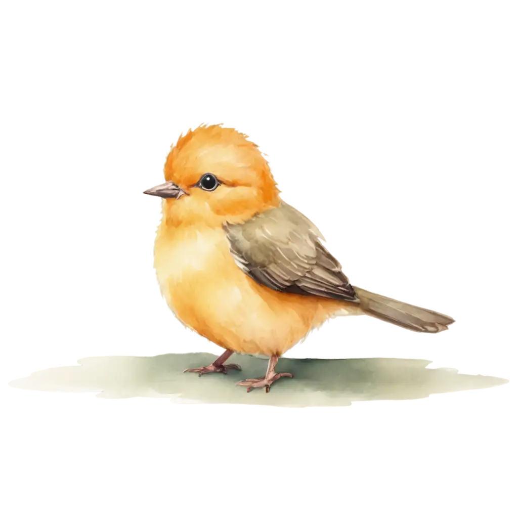 Cute-Little-Bird-Watercolor-PNG-Illustration-Delightful-Art-for-Digital-and-Print-Use