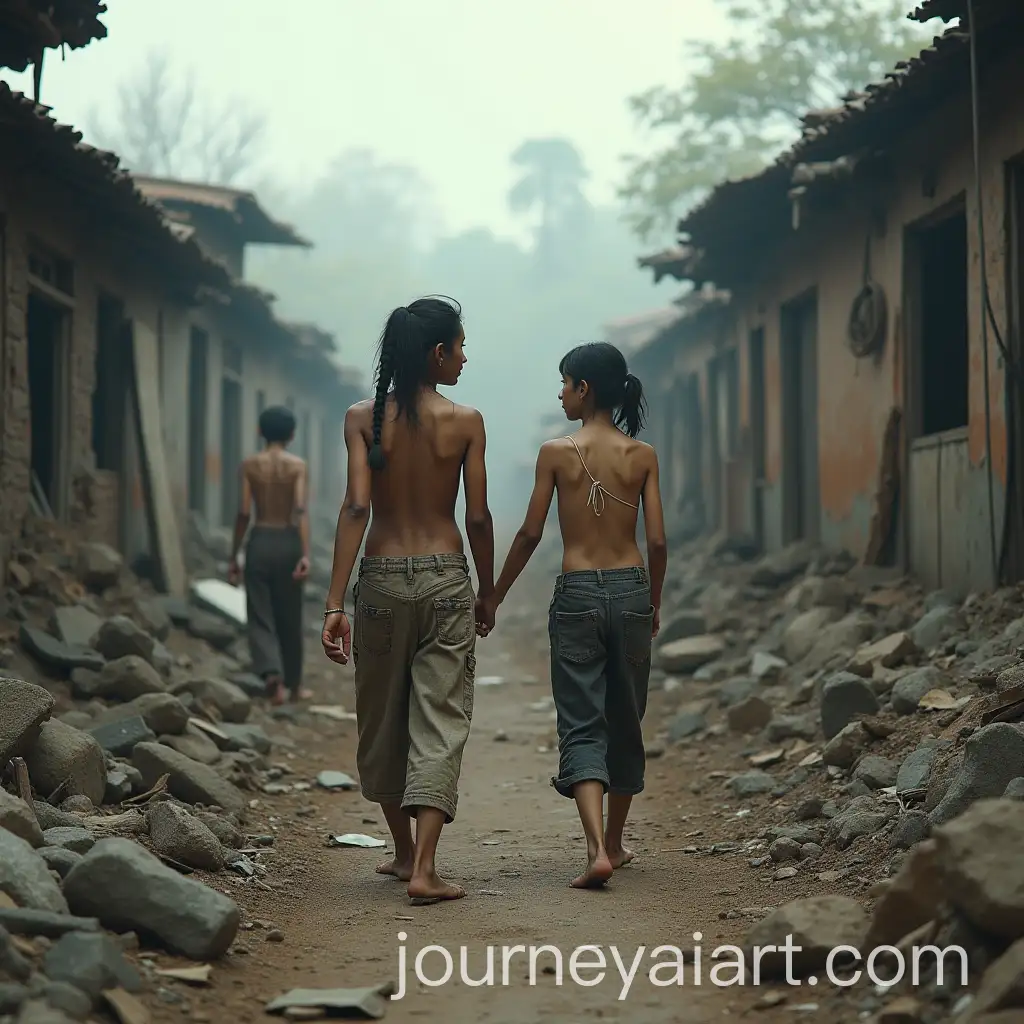 PostApocalyptic-Asian-Village-with-Emaciated-Survivors-in-Ruins