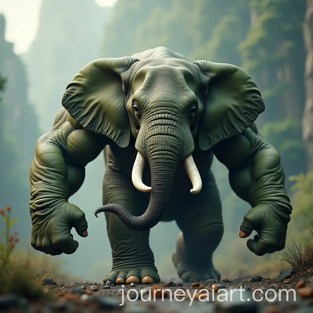 Elephant-Hulk-Mashup-AI-Art-Magic-Unleashed