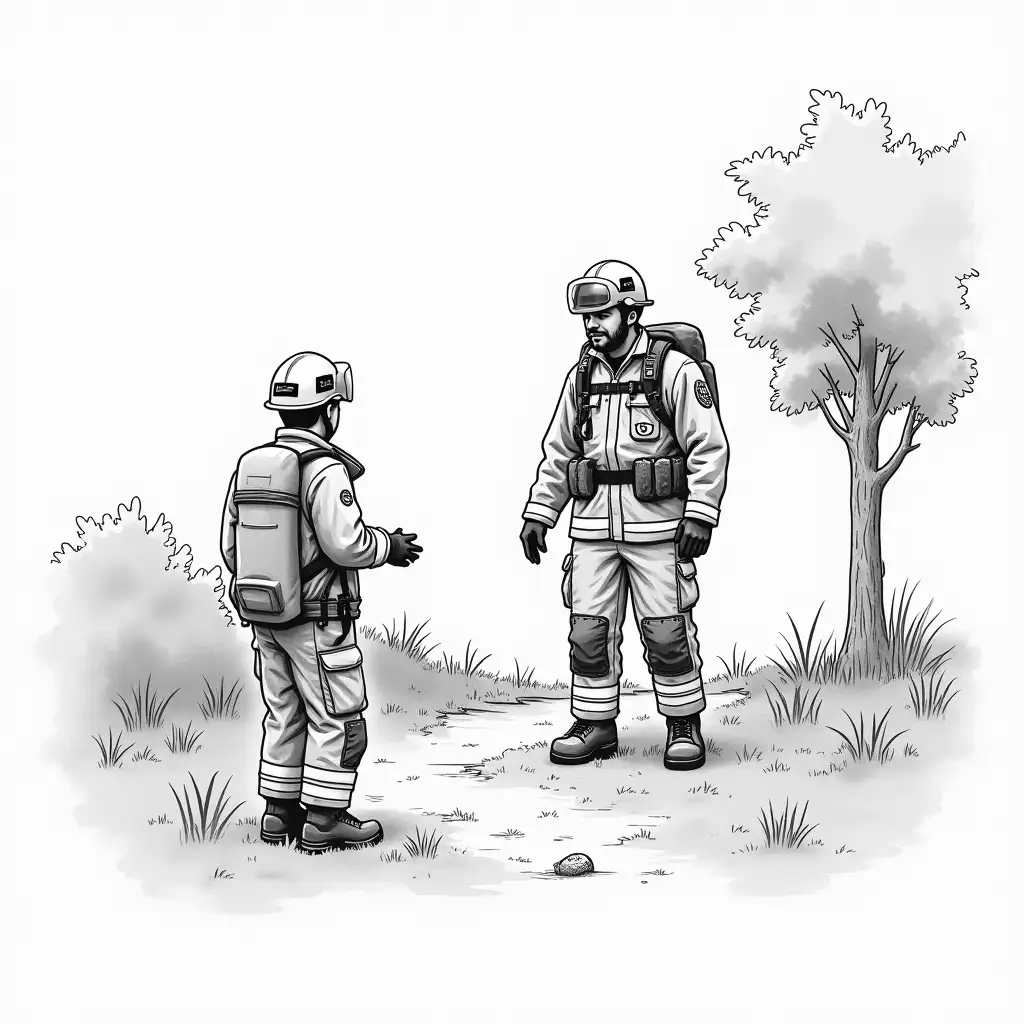 Sketch-Drawing-of-Natural-Emergencies-in-Black-and-White