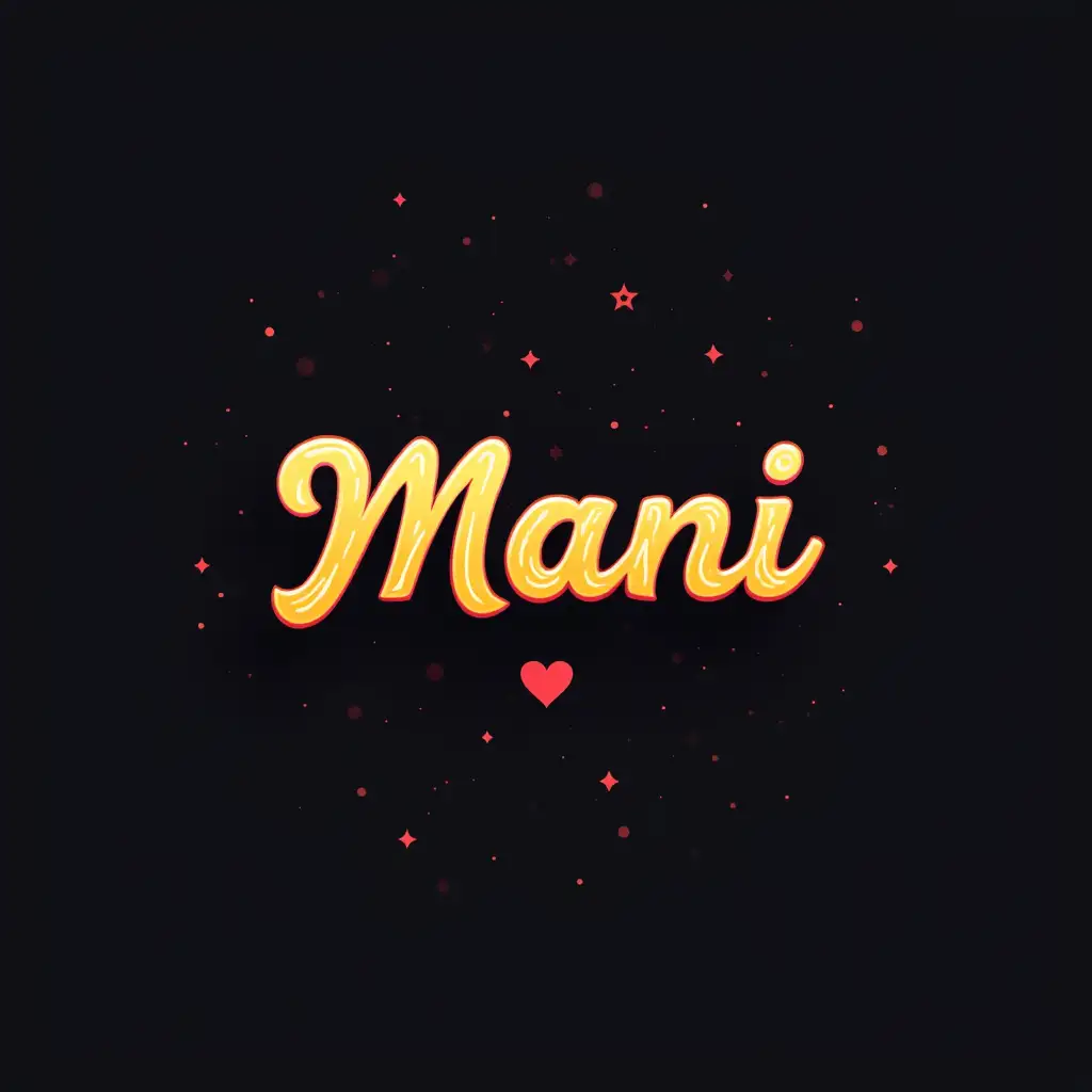 make me a logo with the title 'Mani', it is for an indie band, make cool but not tacky