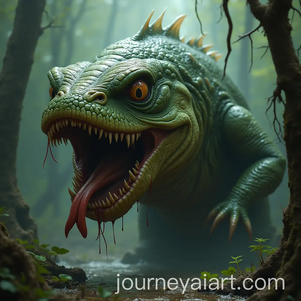 Detailed-Swamp-Monster-with-Fish-Skin