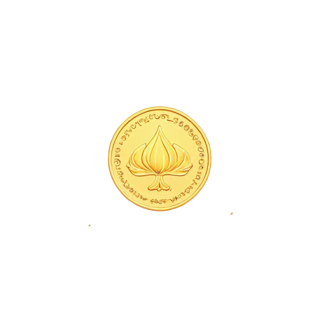 Stunning-Gold-Coin-with-Diwali-Design-HighQuality-PNG-Image-for-Celebratory-Themes