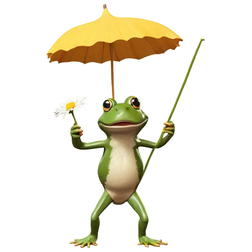 Funny-Frog-with-Daisy-Umbrella-PNG-Playful-and-Whimsical-Digital-Art