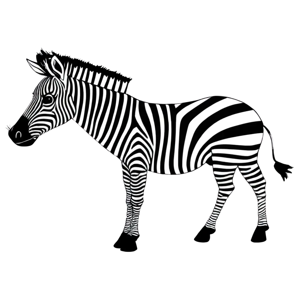 CartoonLike-Zebra-PNG-Image-for-Creative-and-Fun-Visuals