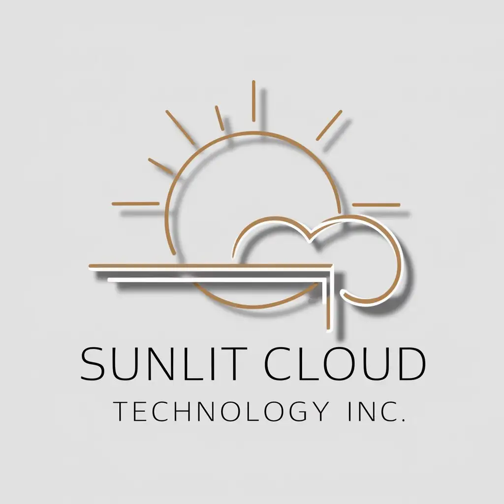 Design a modern and minimalistic logo for Sunlit Cloud Technology Inc.