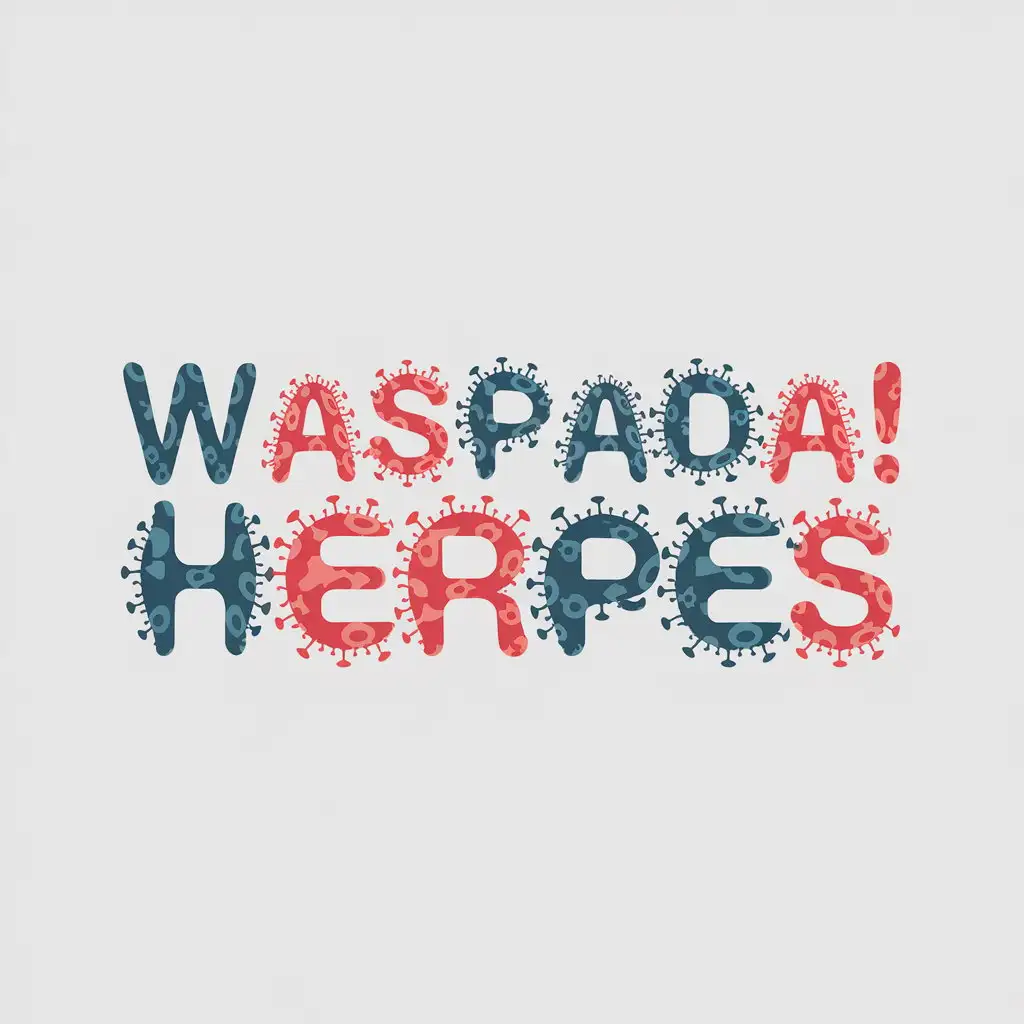 LOGO Design for Waspada Herpes VirusInspired Text in Medical Dental Industry Theme