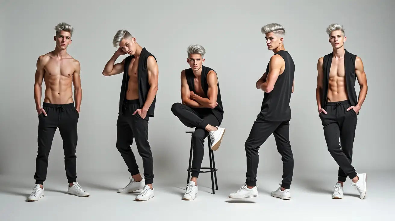 Urban-Futuristic-Male-Model-in-Six-Dynamic-Poses