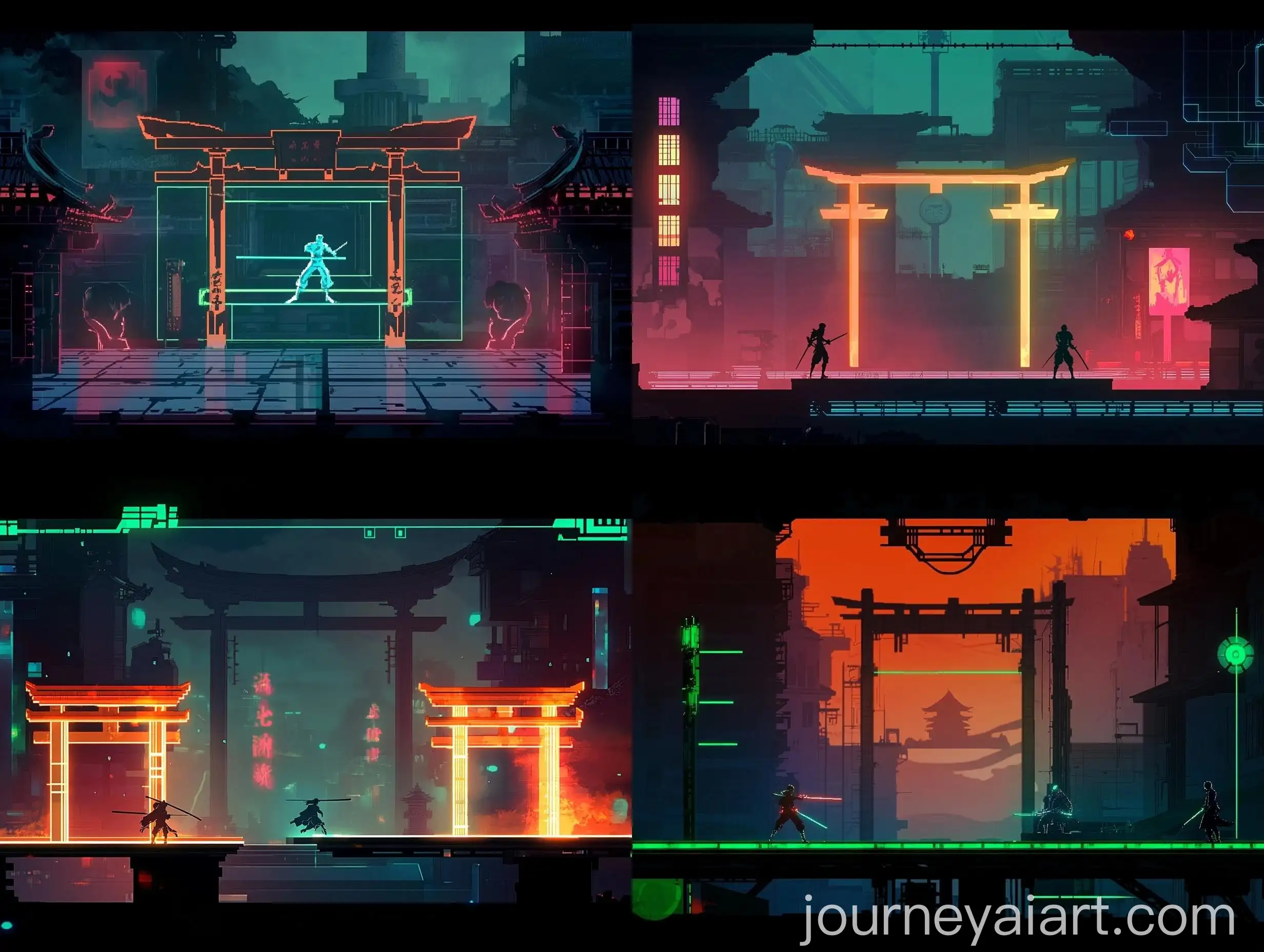 Cyberpunk-Ninja-Fighting-Game-in-Neon-Industrial-Arena