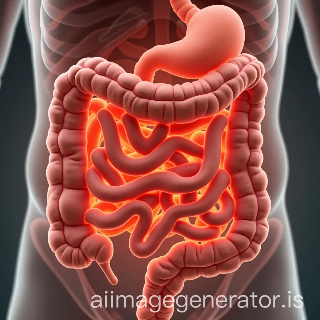 Detailed-Illustration-of-a-Thin-Intestine-in-Medical-Anatomy