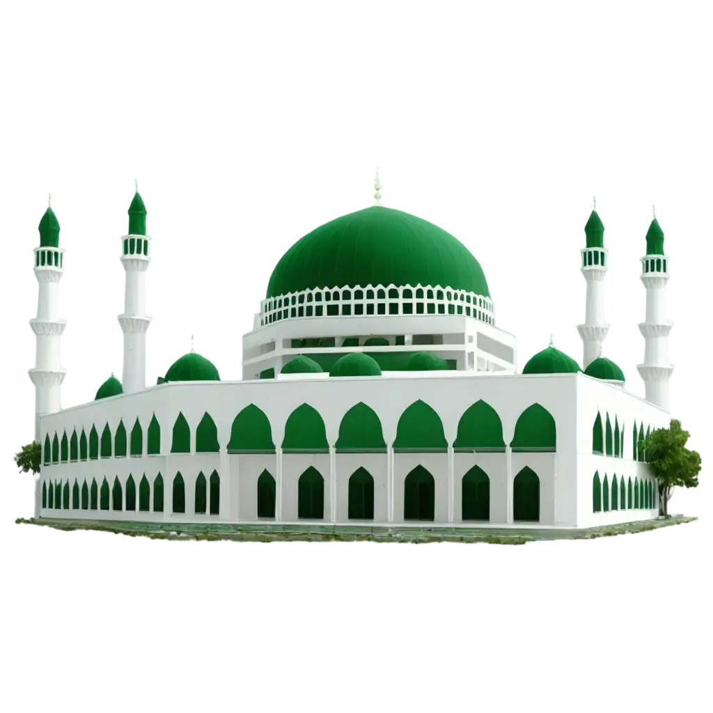 Stunning-Green-Masjid-PNG-Image-for-Various-Applications