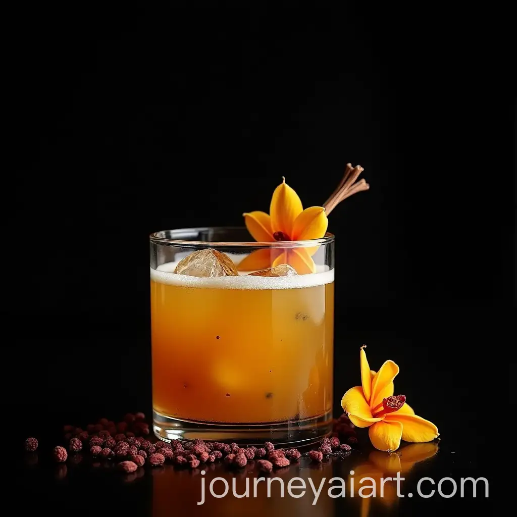 Air-Bourbon-Vanilla-Saffron-Suede-Pink-Pepper-on-a-Black-Background