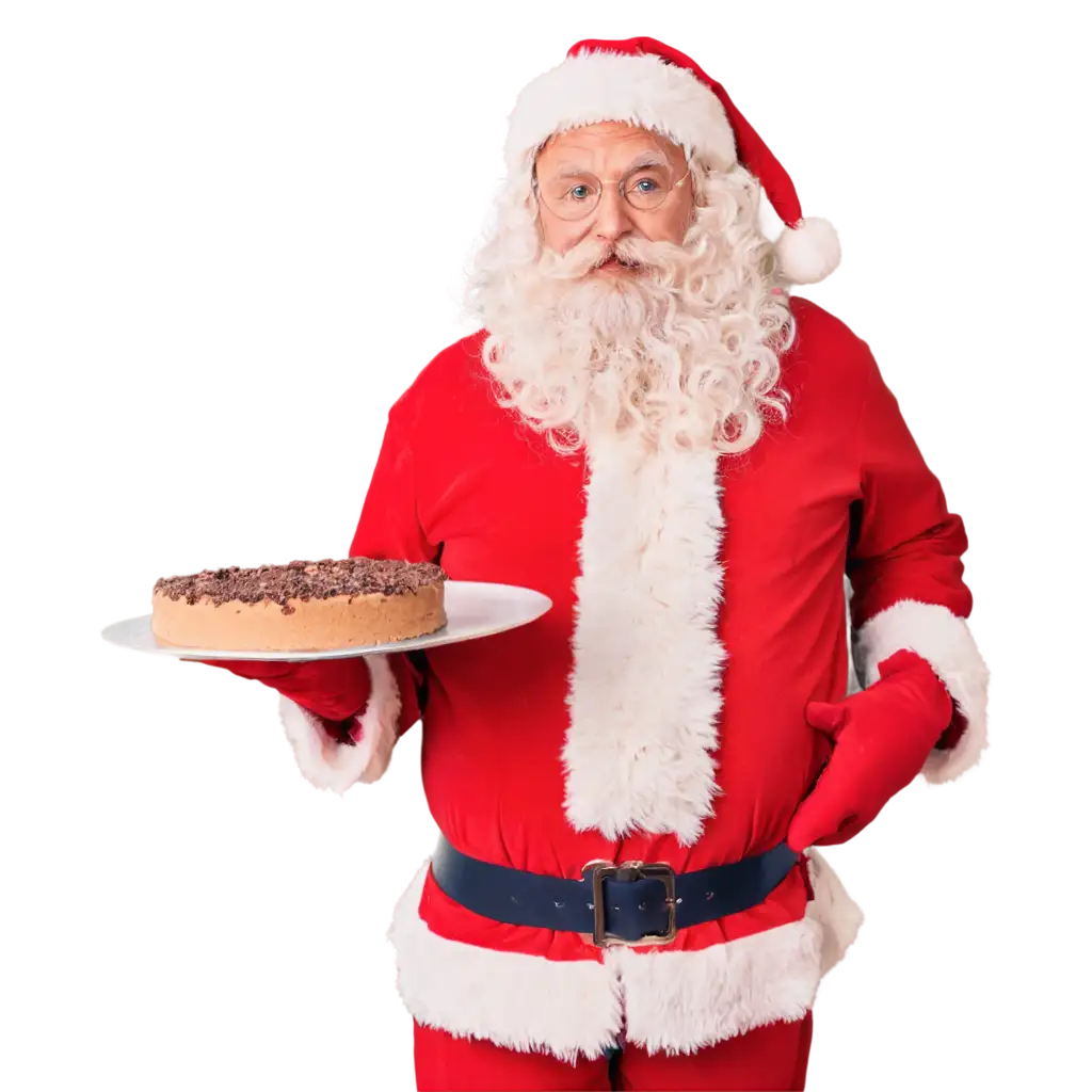 Santa-Claus-Offering-Cake-to-Us-PNG-Image-Perfect-for-Holiday-Designs