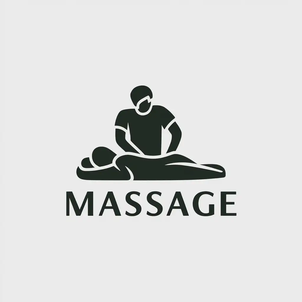 LOGO Design for Massage Hands Symbolizing Masseur Working on Body for Beauty Spa Industry