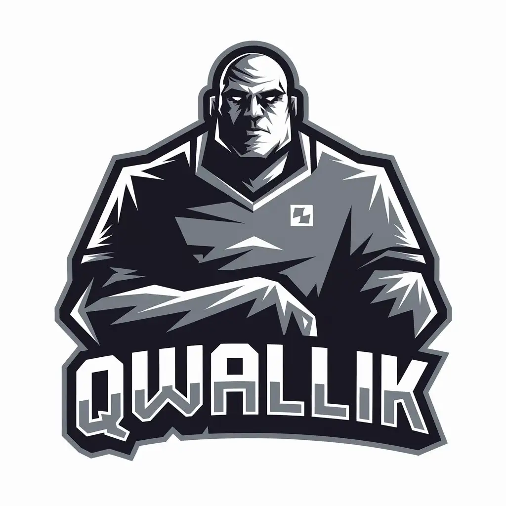 LOGO Design for Qwallik Dota 2 Inspired Mascot with Game Elements and Clear Background