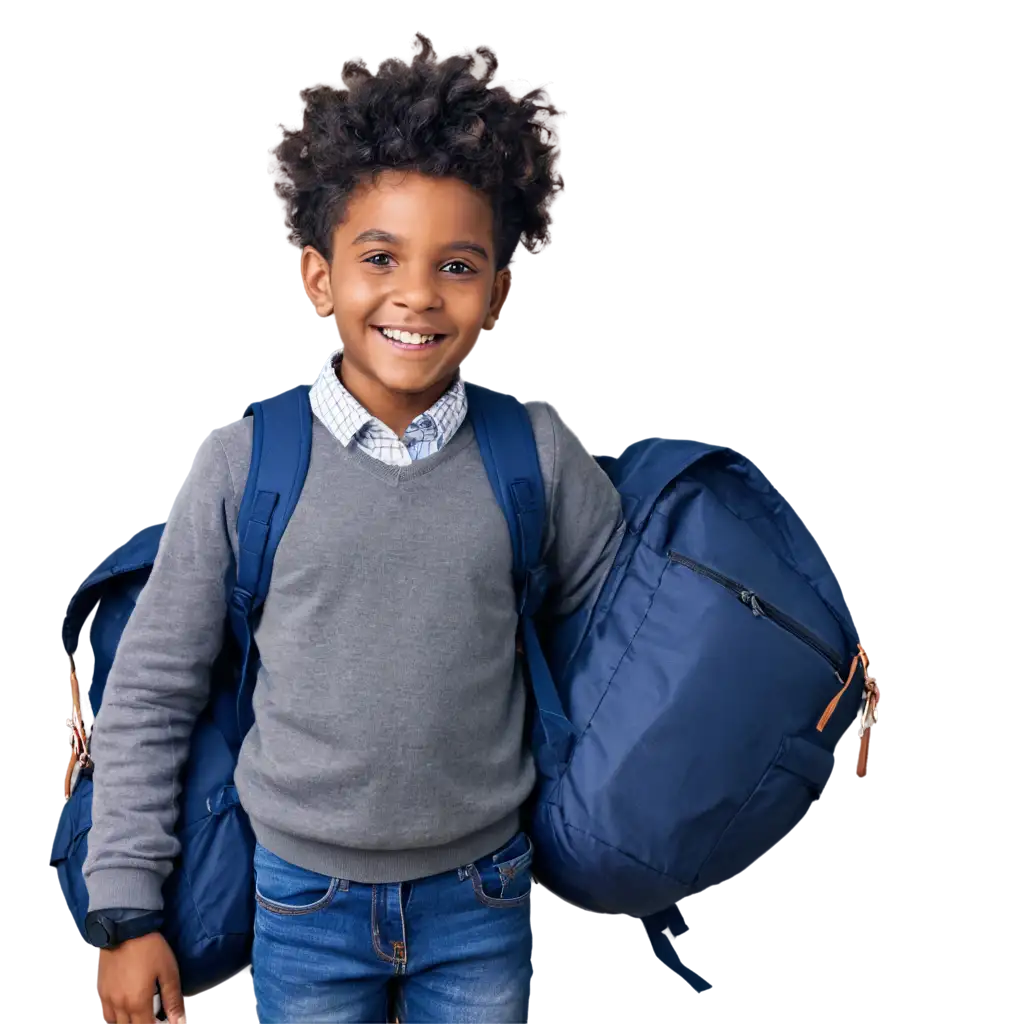 Smiling-Black-Child-with-Backpack-HighQuality-PNG-Image