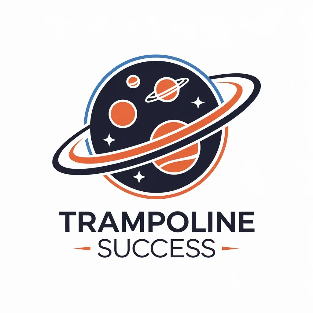 LOGO-Design-For-Trampoline-Success-Cosmos-Theme-with-Clear-Background