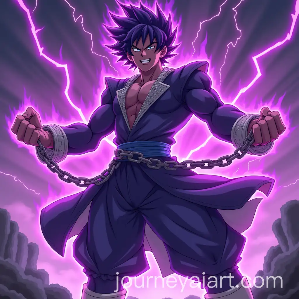 Aggressive-Purple-Anime-Character-in-Battle-Pose-with-Lightning-and-Chains