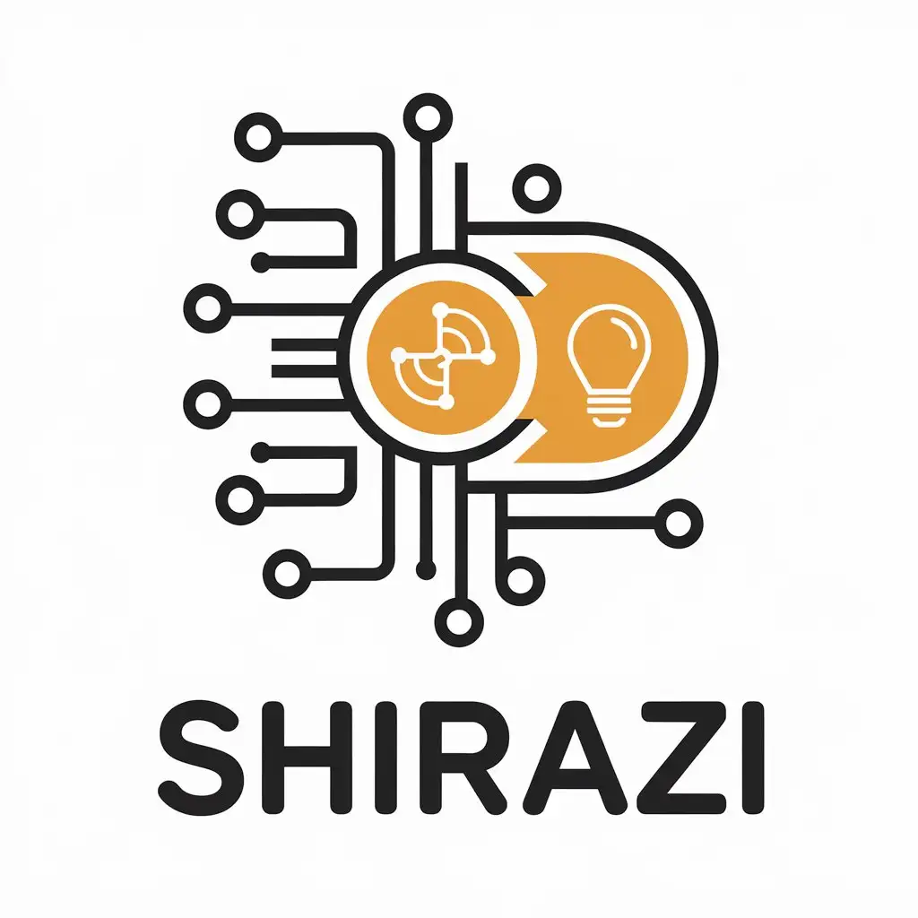 LOGO Design for Shirazi Electrical Engineering Symbol with Modern Technology Theme