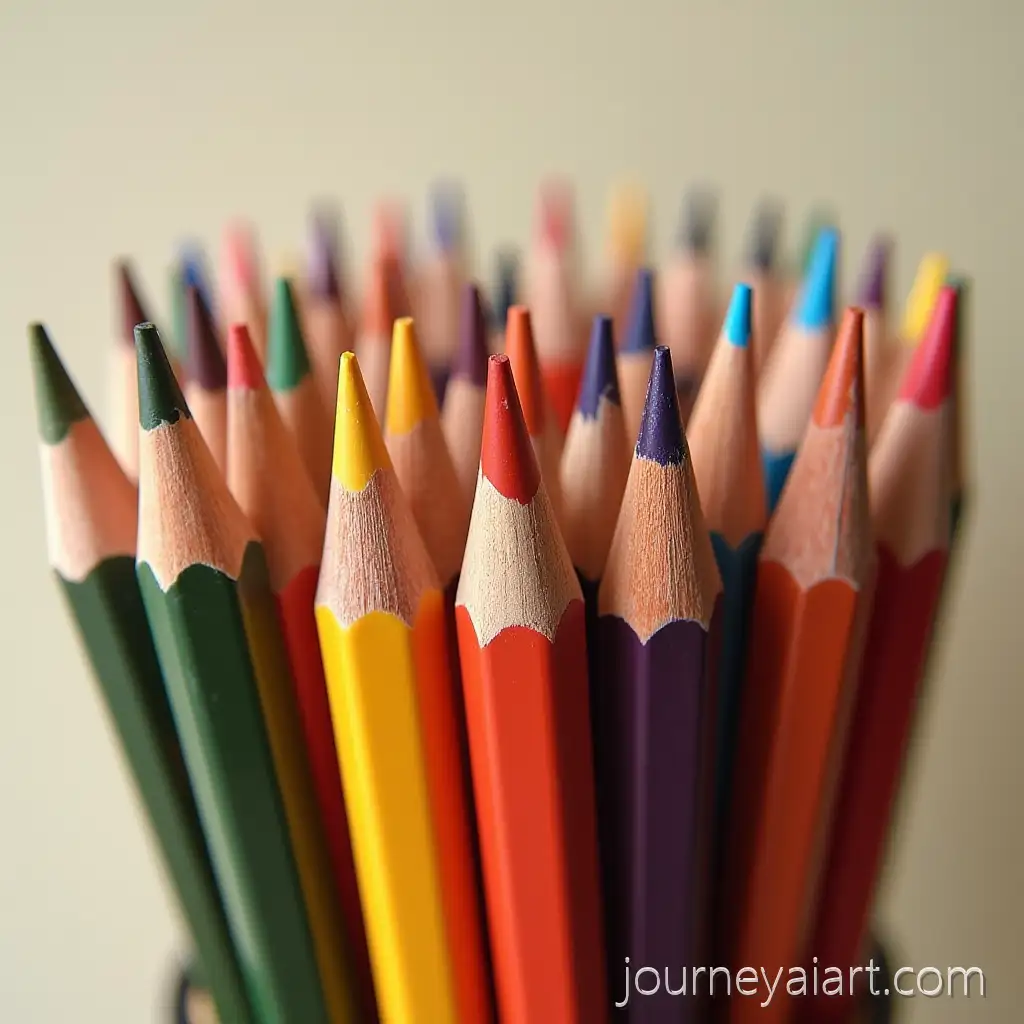 Vibrant-Colored-Pencils-inColored-pencils-artwork-a-Creative-Arrangement