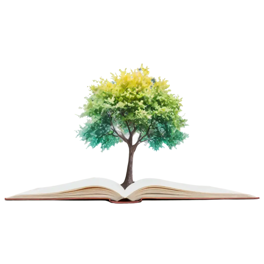 Colorful-Tree-Growing-Out-of-Open-Book-PNG-Image-for-Vibrant-Artistic-Creations