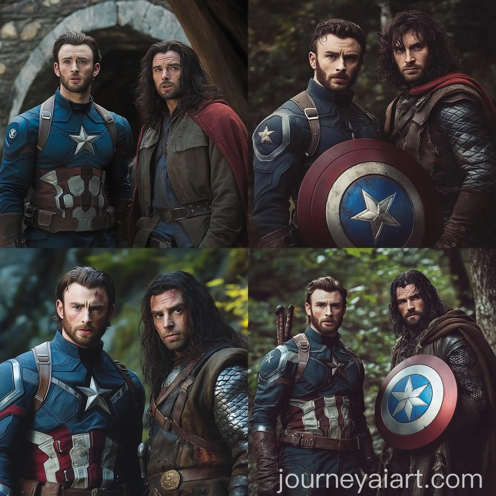 Captain-America-and-Kili-from-Hobbit-Together