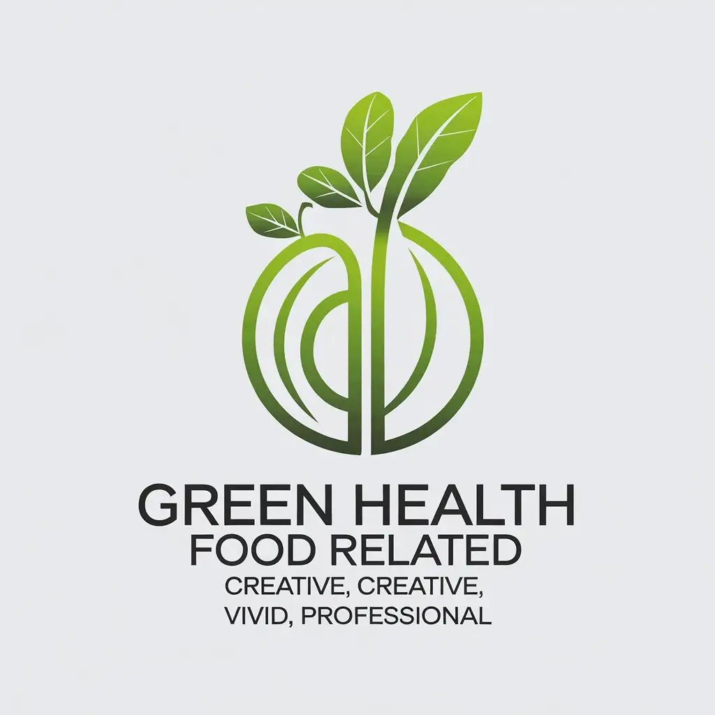 LOGO Design for Green Health Food Climbing Symbol with Vivid Minimalistic Theme for Retail Industry