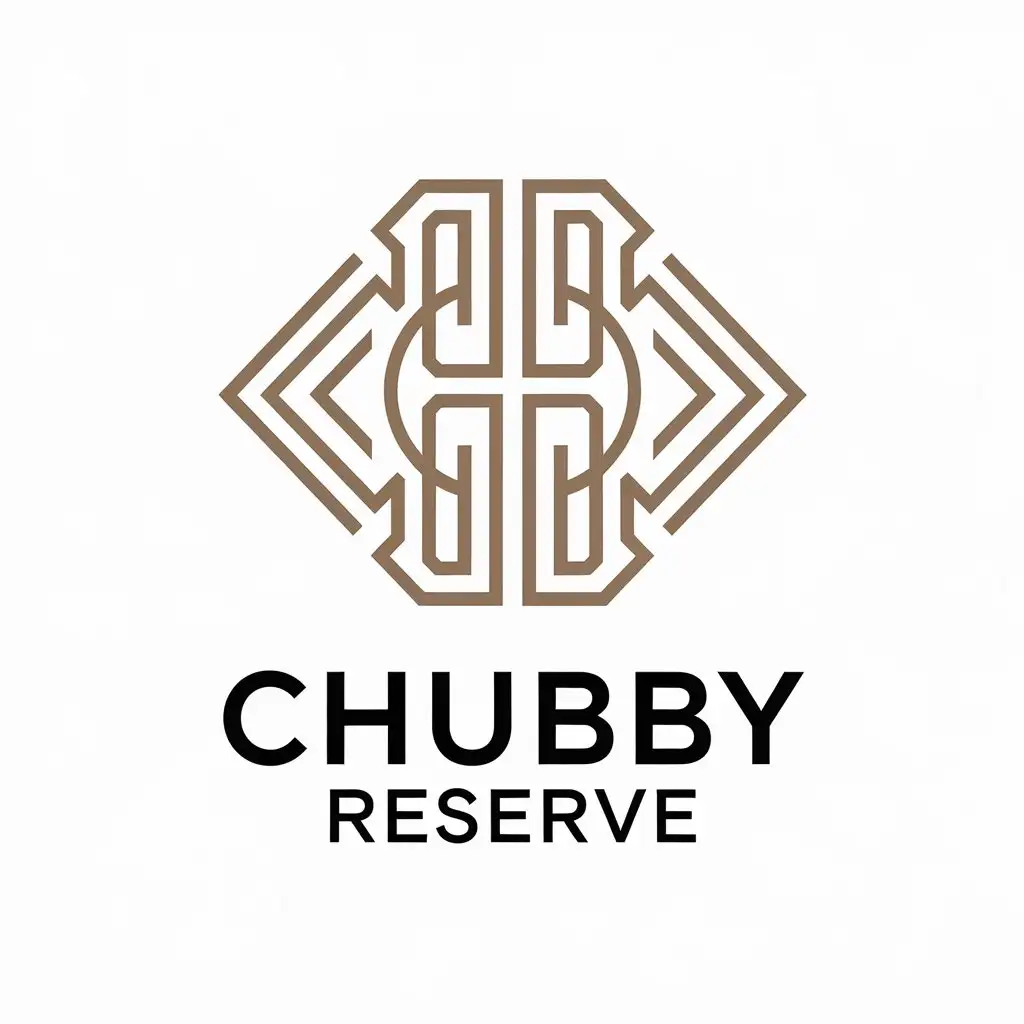 LOGO Design for CHUBBY RESERVE Modern Minimalistic Luxurious with Clear Background