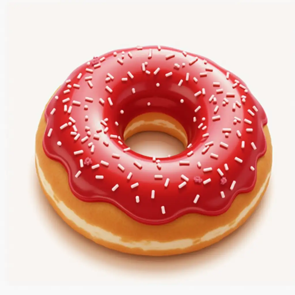 Realistic HD Image of a Jelly Donut