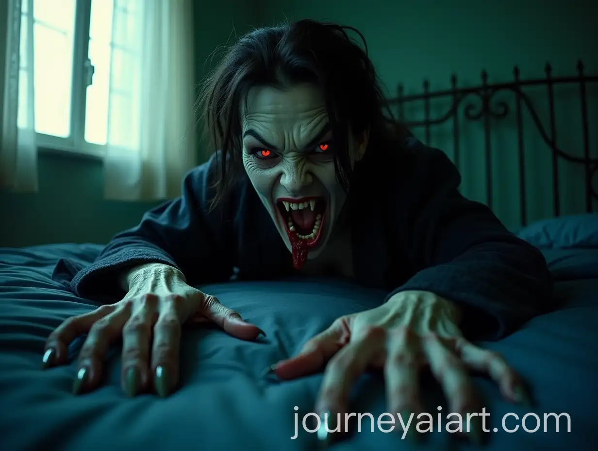 Terrifying-Creature-Woman-in-a-Dark-Bedroom