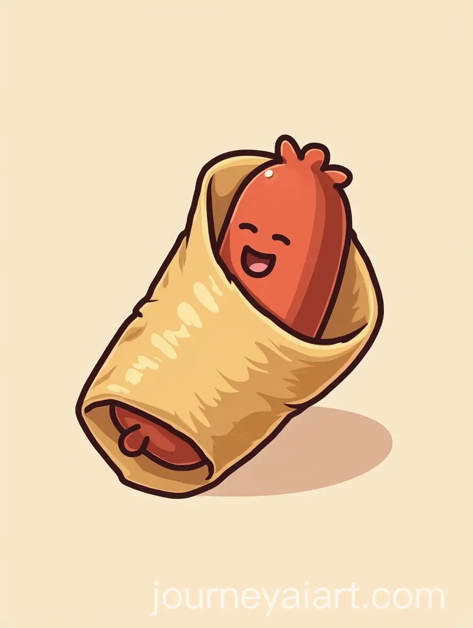 SausageStuffed-Buckwheat-Crepe-Logo-Trendy-and-Humorous-Design