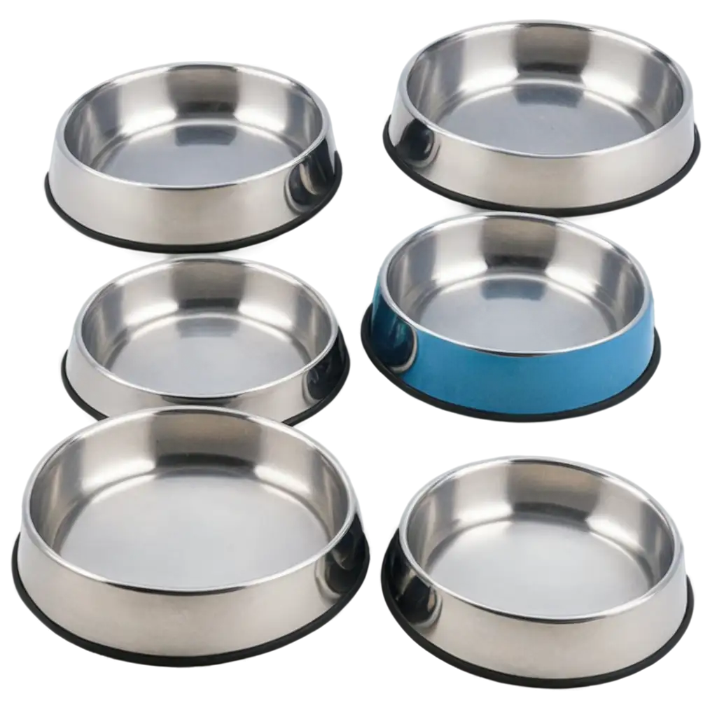 HighQuality-PNG-Image-of-Several-Dog-Bowls-with-Water