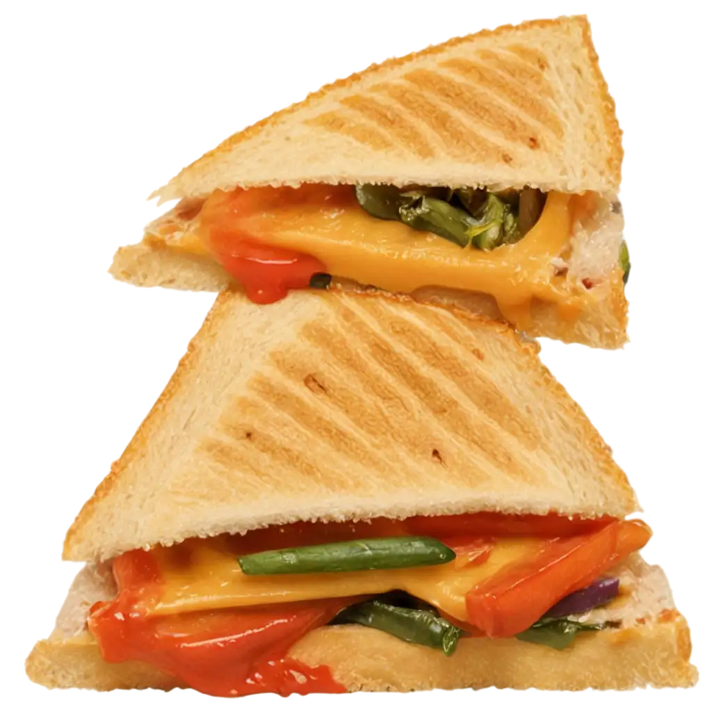 HighQuality-PNG-Image-of-a-Triangle-Grilled-Sandwich-with-Cheese-Vegetables-and-Sauce