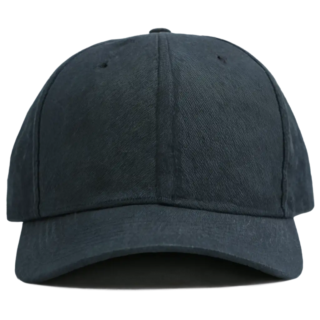 Close-Up-Shot-of-Black-Baseball-Cap-PNG-Image-for-Versatile-Use