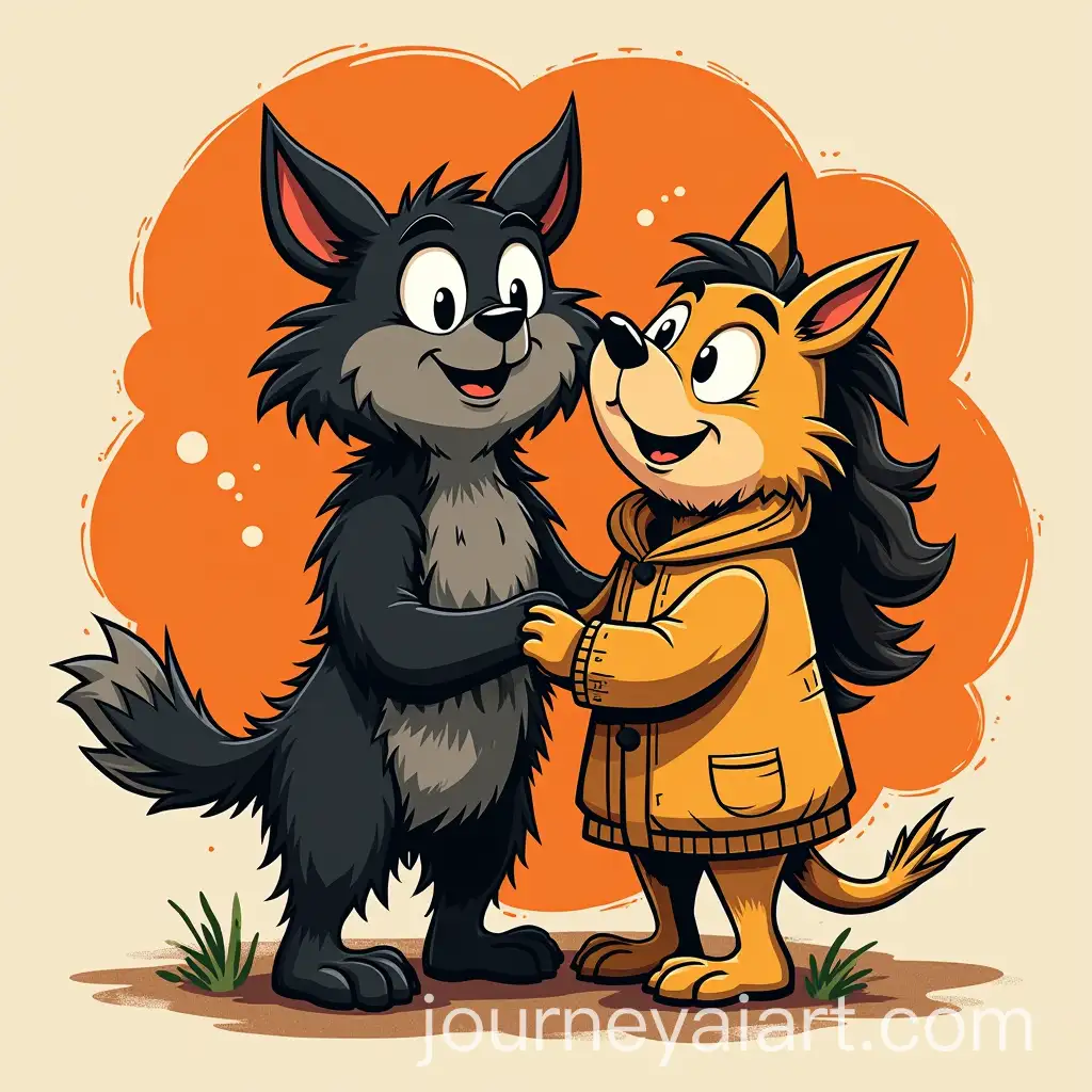 Casual-and-Fun-Moment-with-a-Caring-and-Friendly-Vibe-Twitch-Art-Style-with-Black-and-Orange-Colors