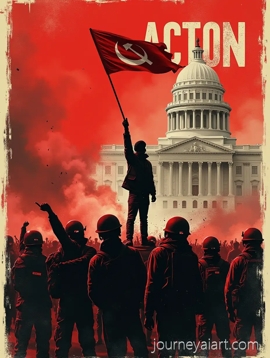 Young-Communist-Revolutionaries-Storming-a-Government-BuildingRevolutionary-Uprising-Poster-in-Vintage-Protest-Poster-Style