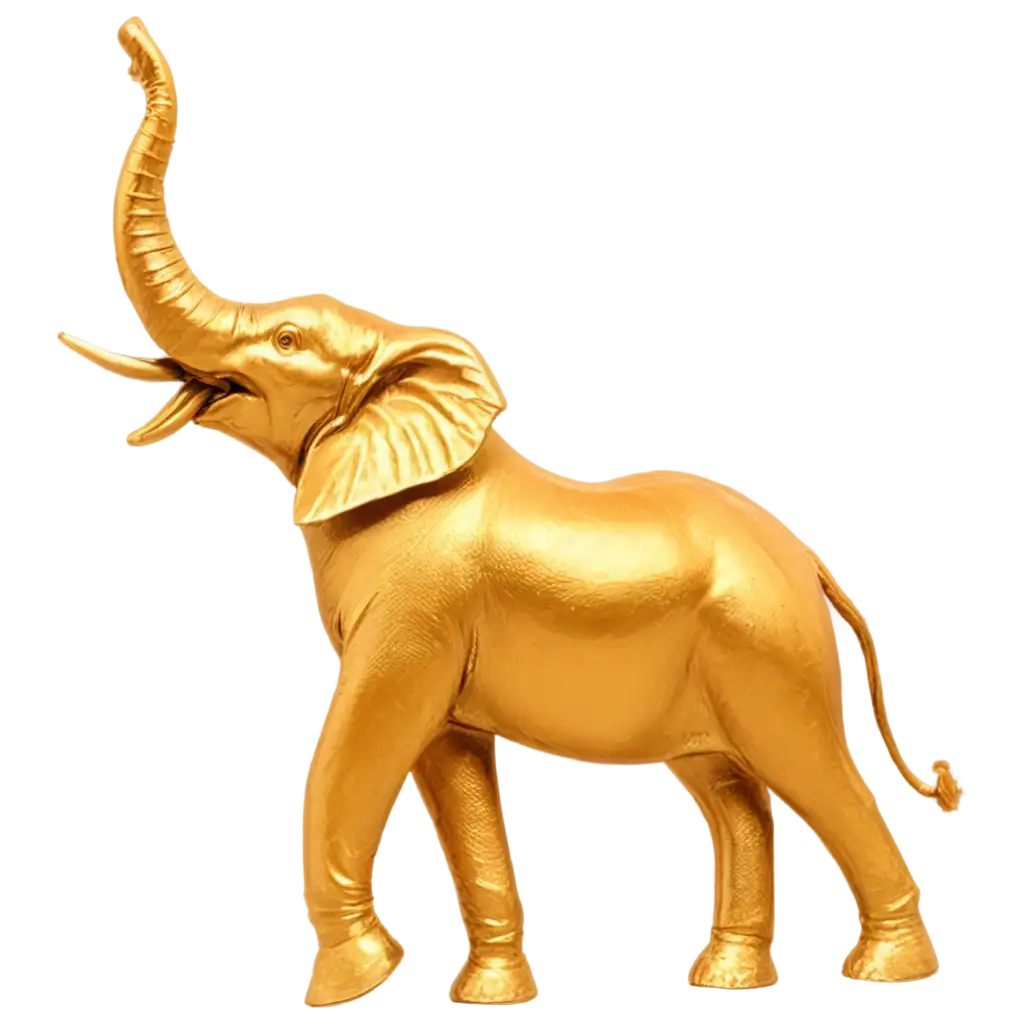 Golden-Elephant-PNG-Majestic-Symbolism-in-HighQuality-Format